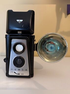 Vintage Tower Reflex III Camera With Flash